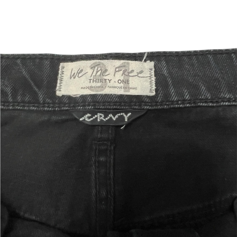 Free People Jeans Women's 31
Black We The Free Crvy Straight
Shooter Distressed - Picture 3 of 11